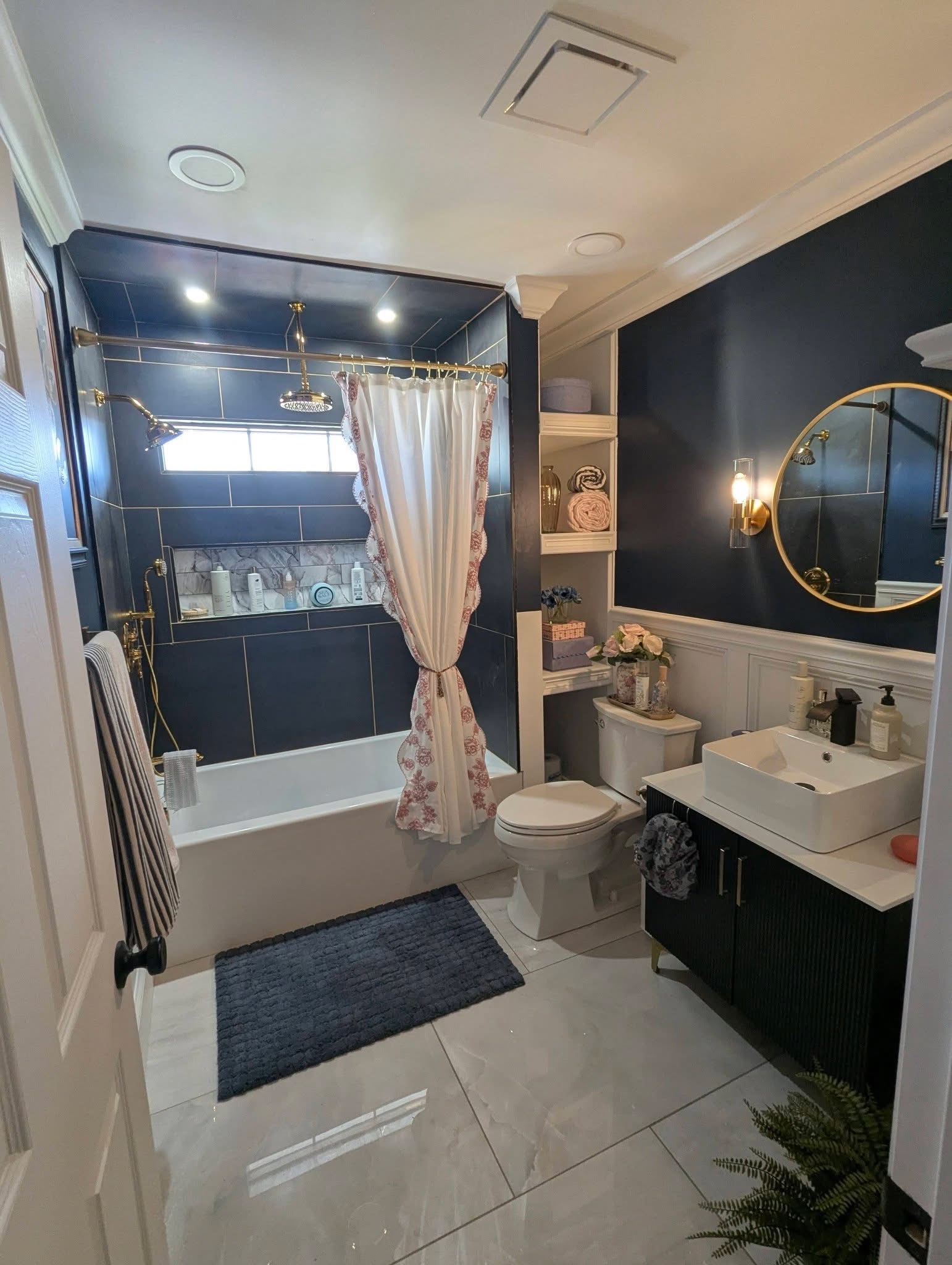 Finished bathroom remodel and home repair work by South Jersey Repairs